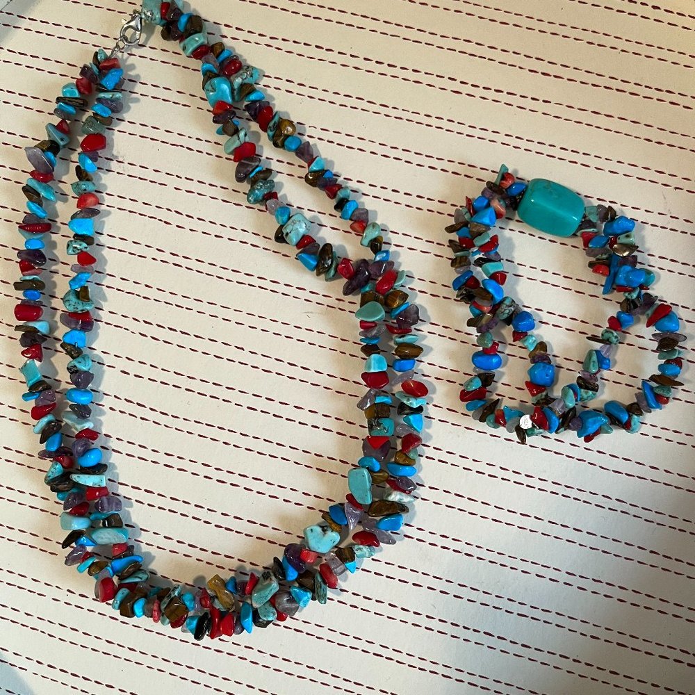 Beaded Necklace and Bracelet Set  (SALE!!  Lowering Prices!)